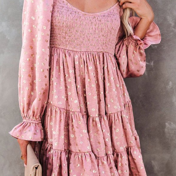 Holiday Pink Ruffle Long Sleeve- XL NWOT - Picture 9 of 9